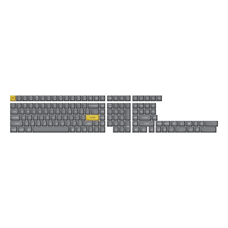 Double-Shot-OSA-PBT-Keycap-Full-Keycap-Set-Dark-Grey