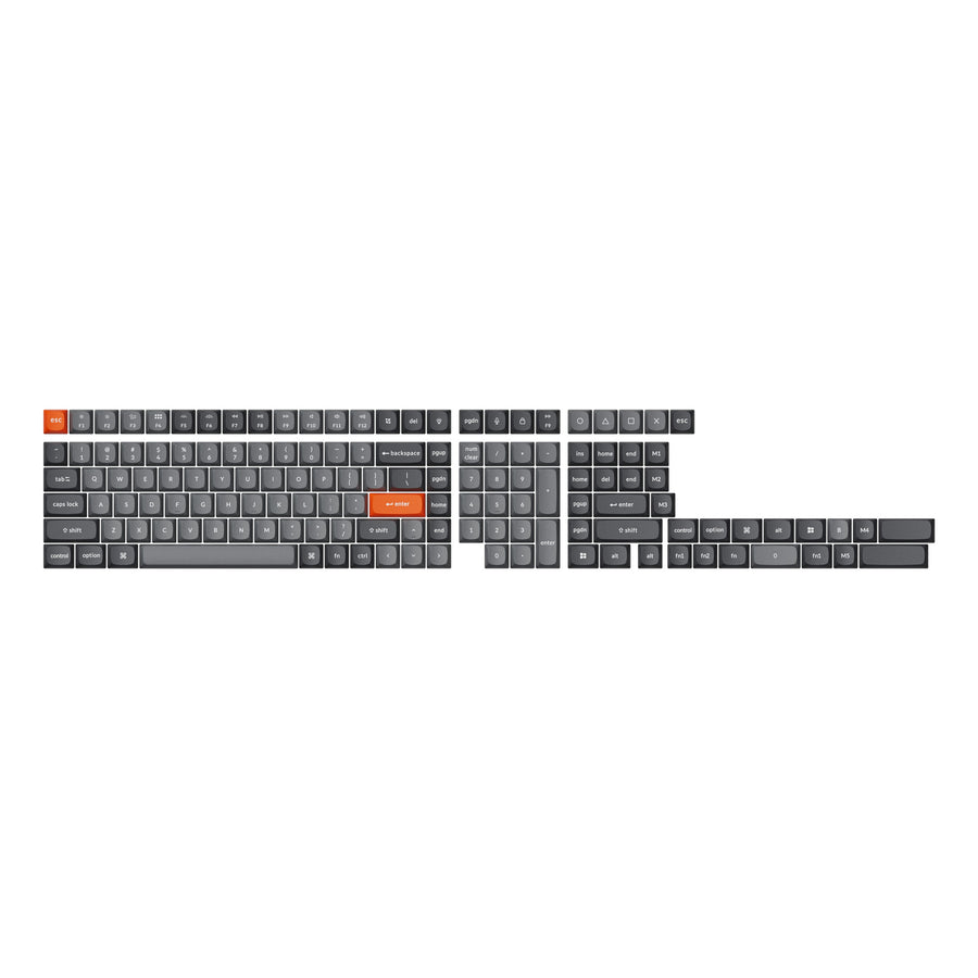 Double-Shot-OSA-PBT-Keycap-Full-Keycap-Set-Grey