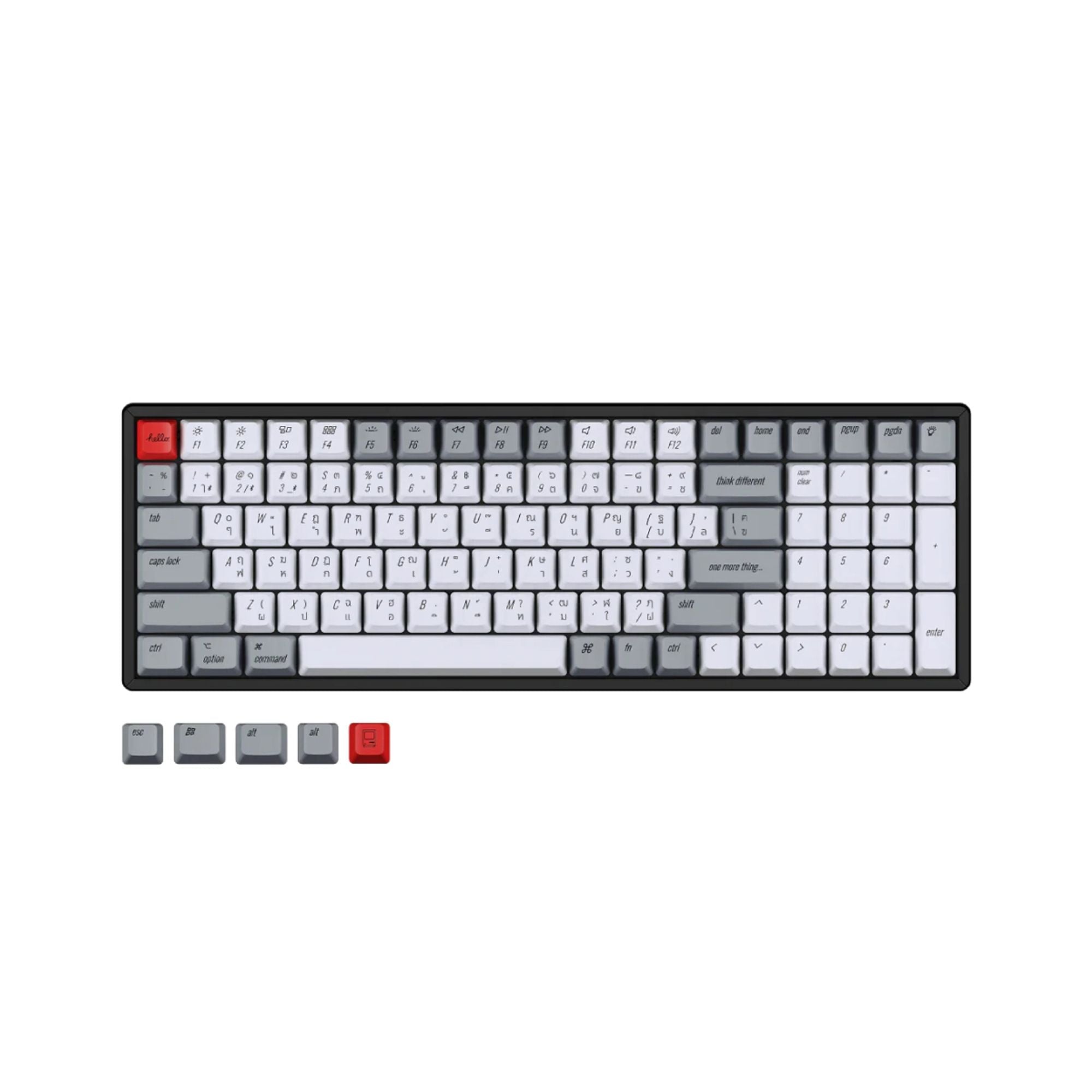 ชุดคีย์แคปภาษาไทย (TH Laser)  Retro - OEM Dye-Sub PBT (ไทย-อังกฤษ) - Keychron