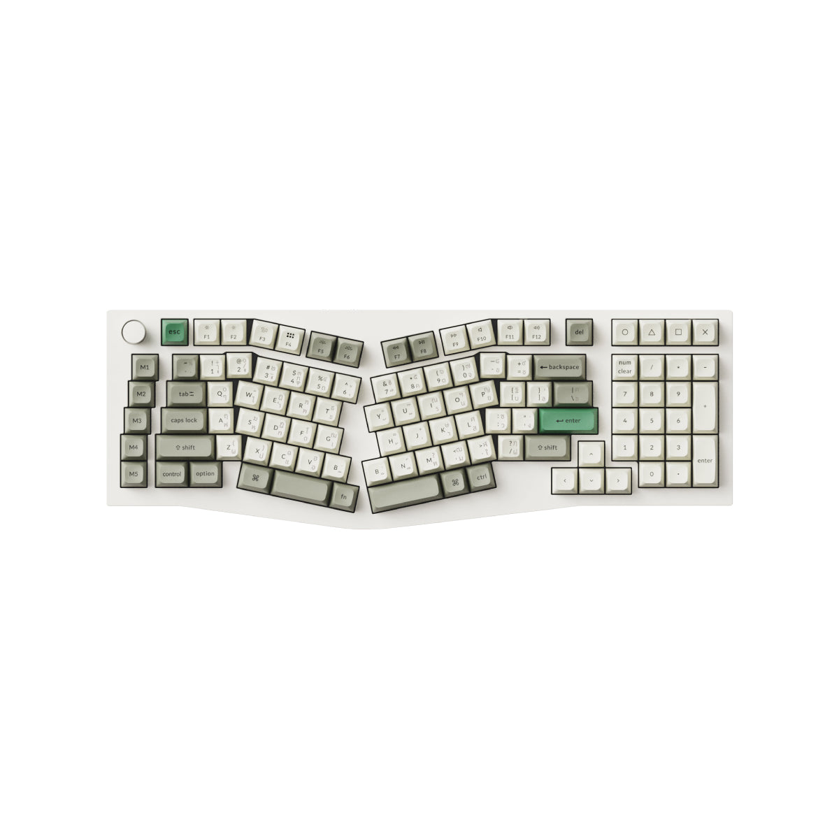 Keychron Q13 Max-Alice Layout-Shell White