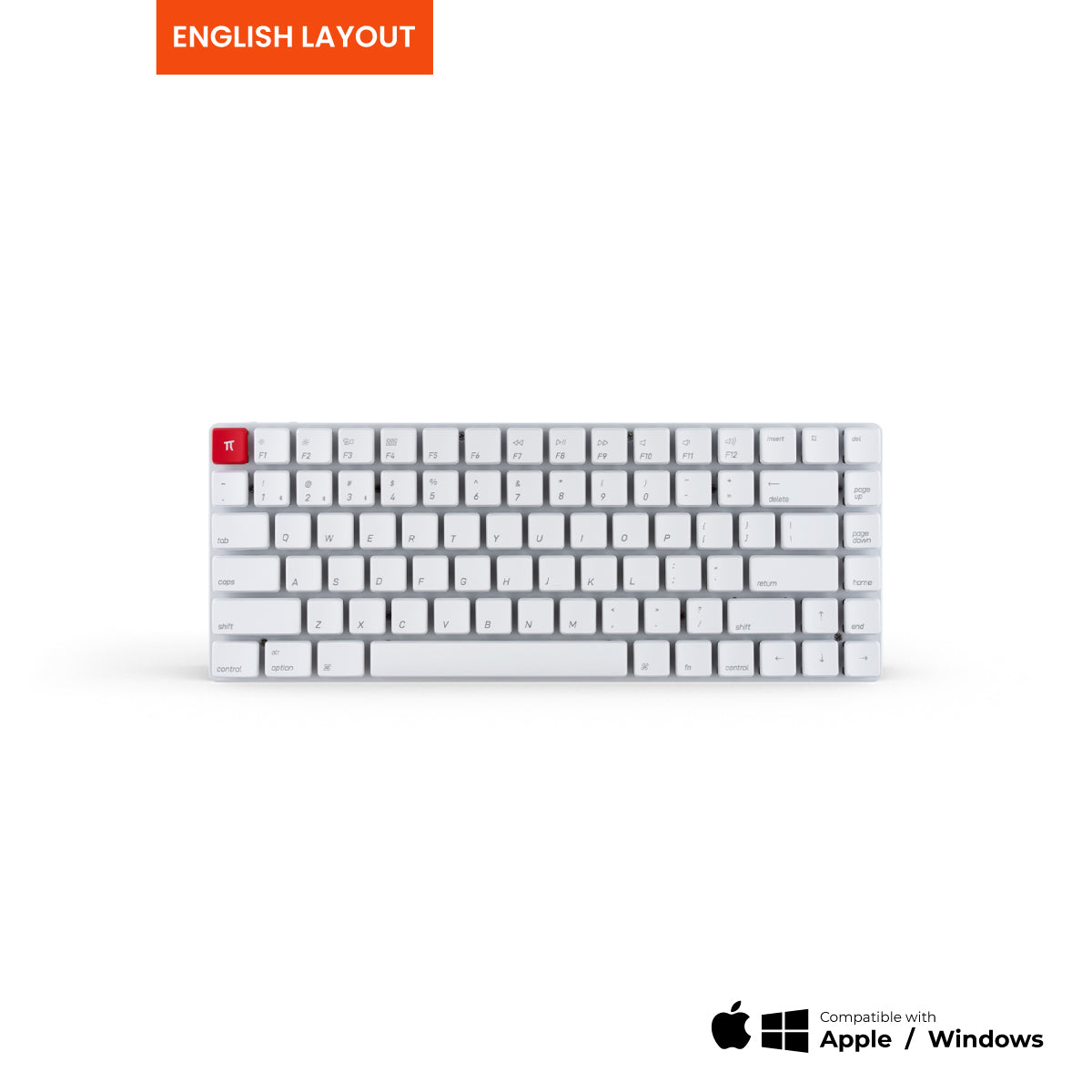 Keychron K3 V2 Non-Backlight Ultra-Slim Wireless Mechanical Keyboard (π Edition) - Keychron