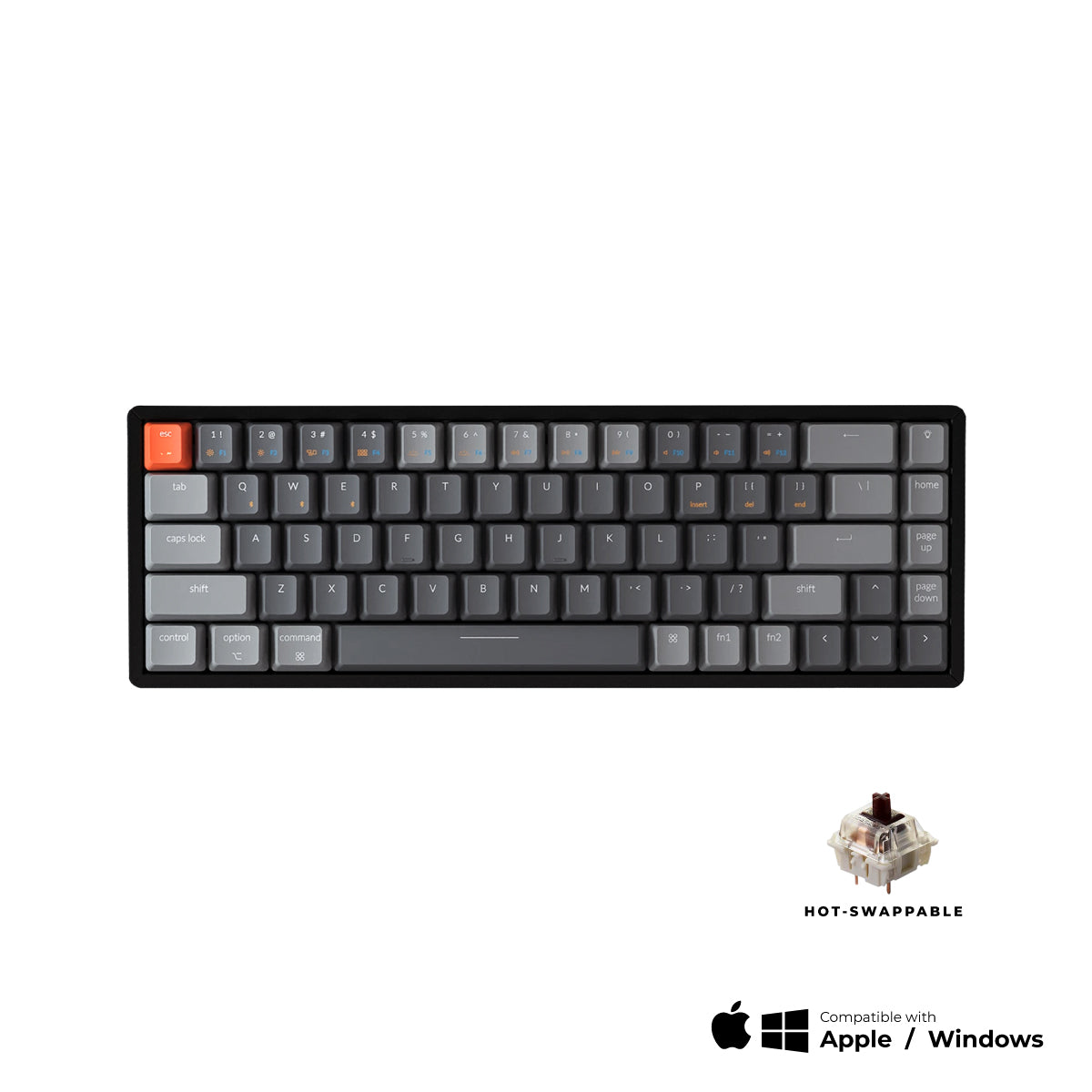 Keychron K6 Wireless Hot-swappable Mechanical Keyboard - Keychron