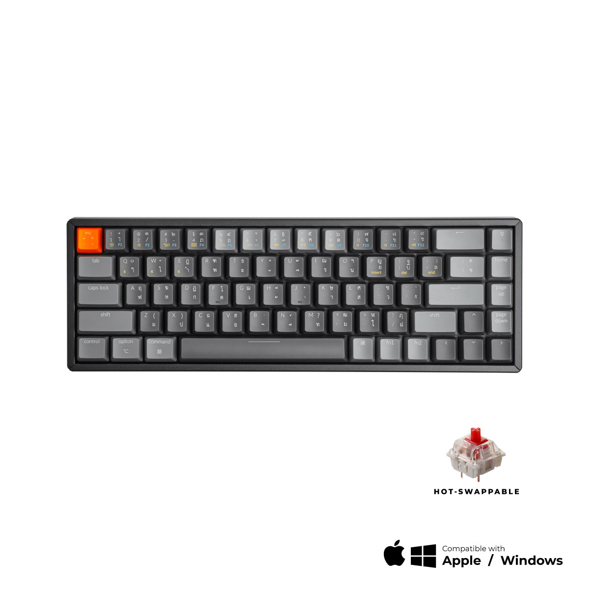 Keychron K6 Wireless Hot-swappable Mechanical Keyboard - Keychron