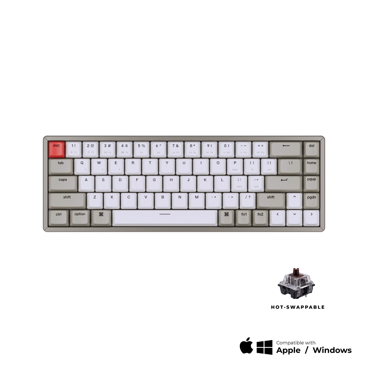 Keychron K6 Non-Backlight Wireless Mechanical Keyboard - Keychron