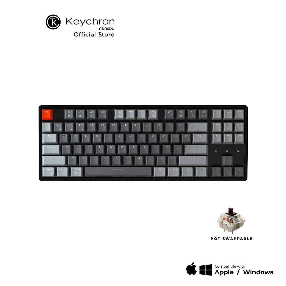 Keychron K8 Wireless Hot-swappable Mechanical Keyboard - Keychron