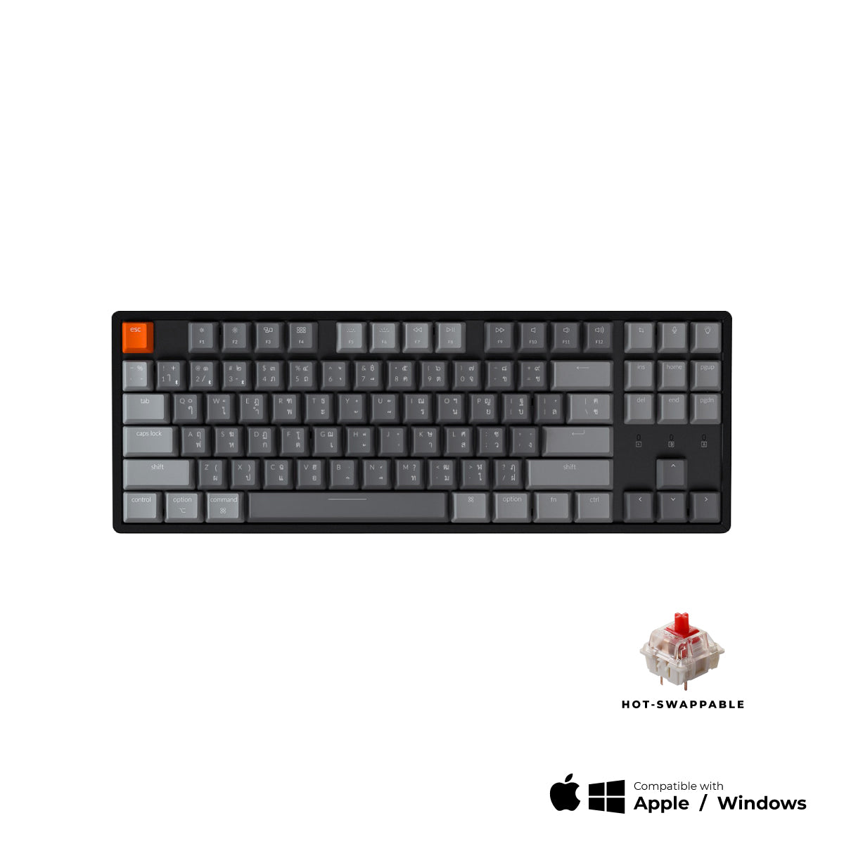 Keychron K8 Wireless Hot-swappable Mechanical Keyboard - Keychron