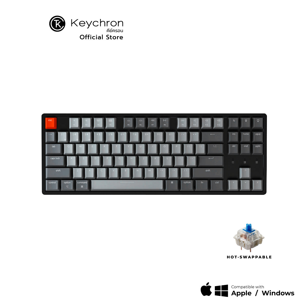 Keychron K8 Wireless Hot-swappable Mechanical Keyboard - Keychron