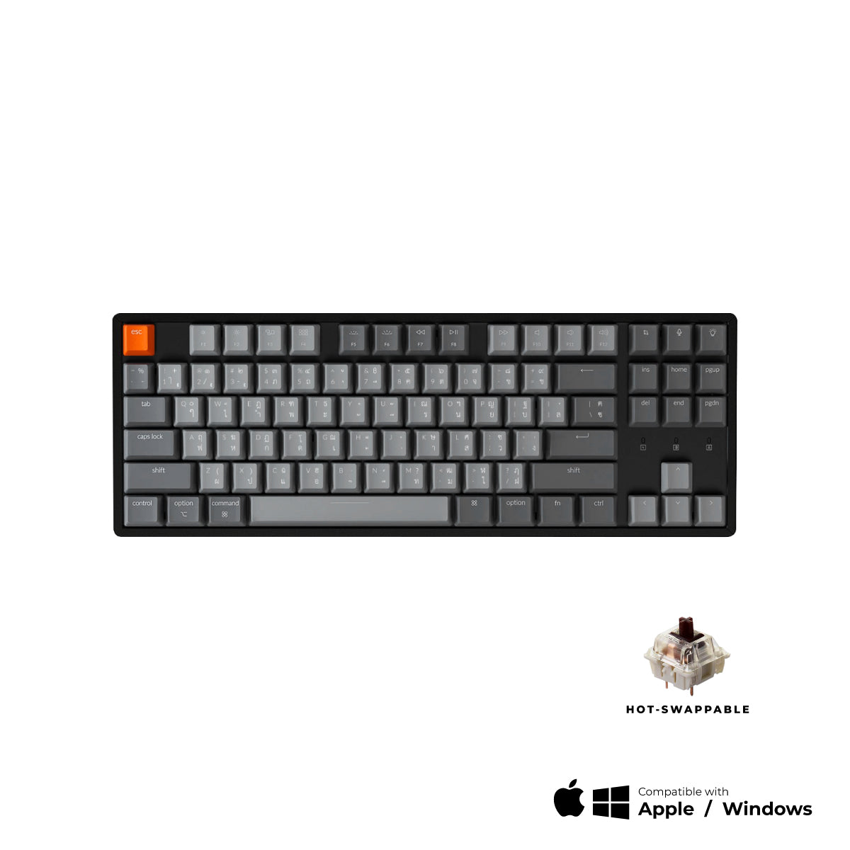 Keychron K8 Wireless Hot-swappable Mechanical Keyboard - Keychron