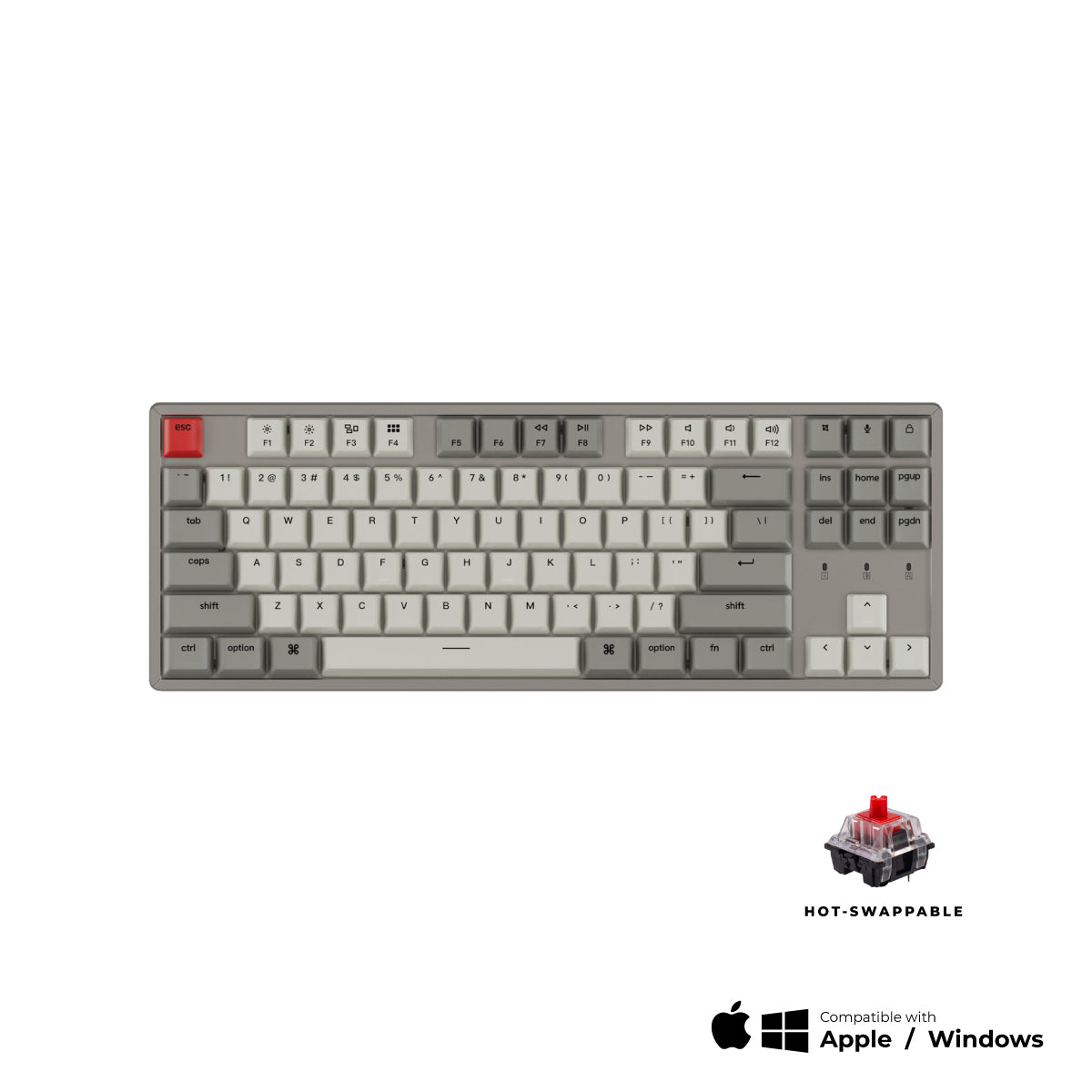 Keychron K8 Non-Backlight Wireless Mechanical Keyboard - Keychron