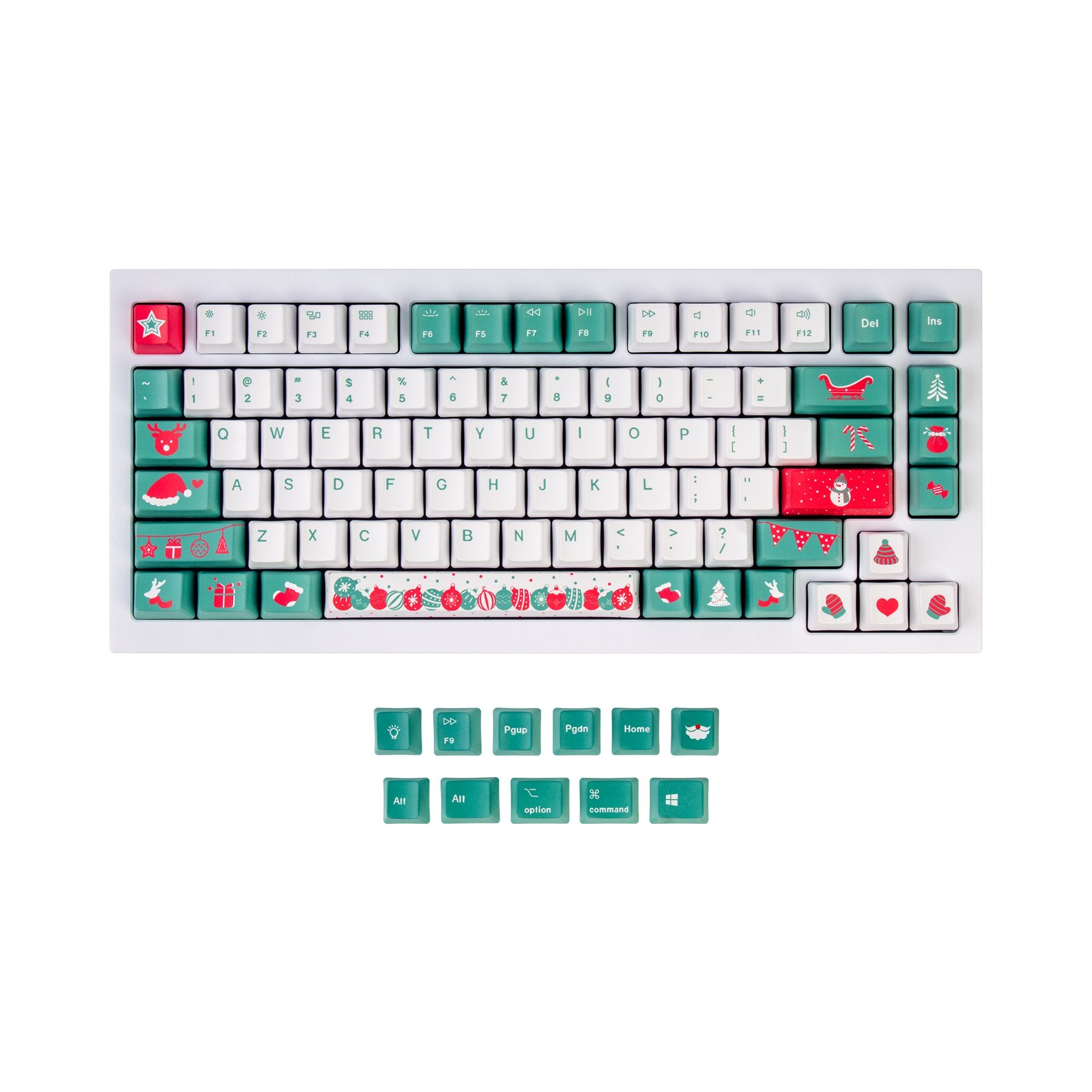 OEM Dye-Sub PBT Keycap Set - Christmas Tree - Keychron