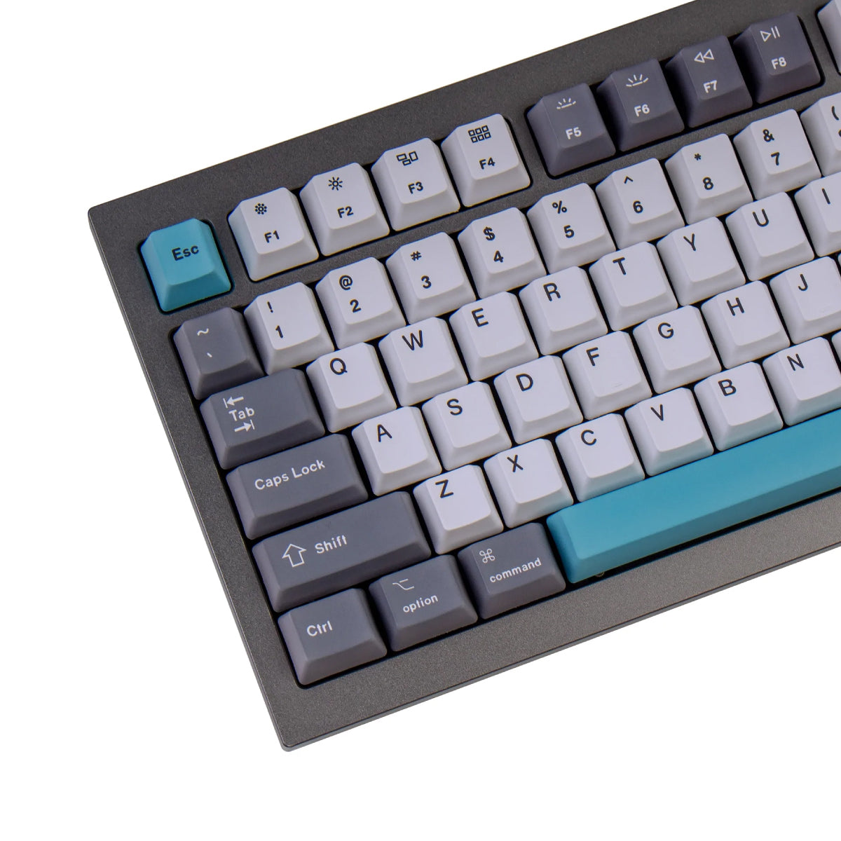 OEM Dye-Sub PBT Keycap Set - Grey White Blue - Keychron