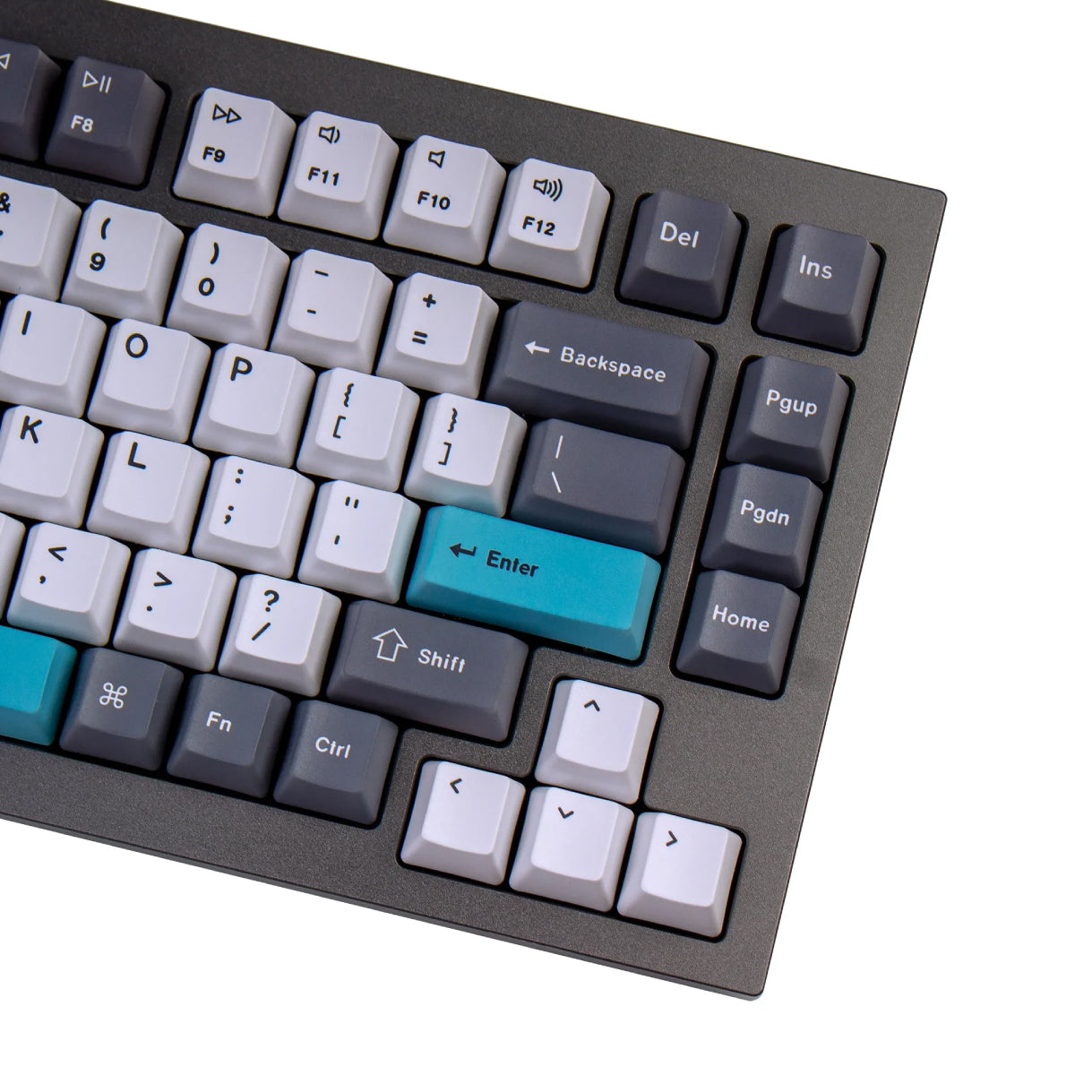 OEM Dye-Sub PBT Keycap Set - Grey White Blue - Keychron