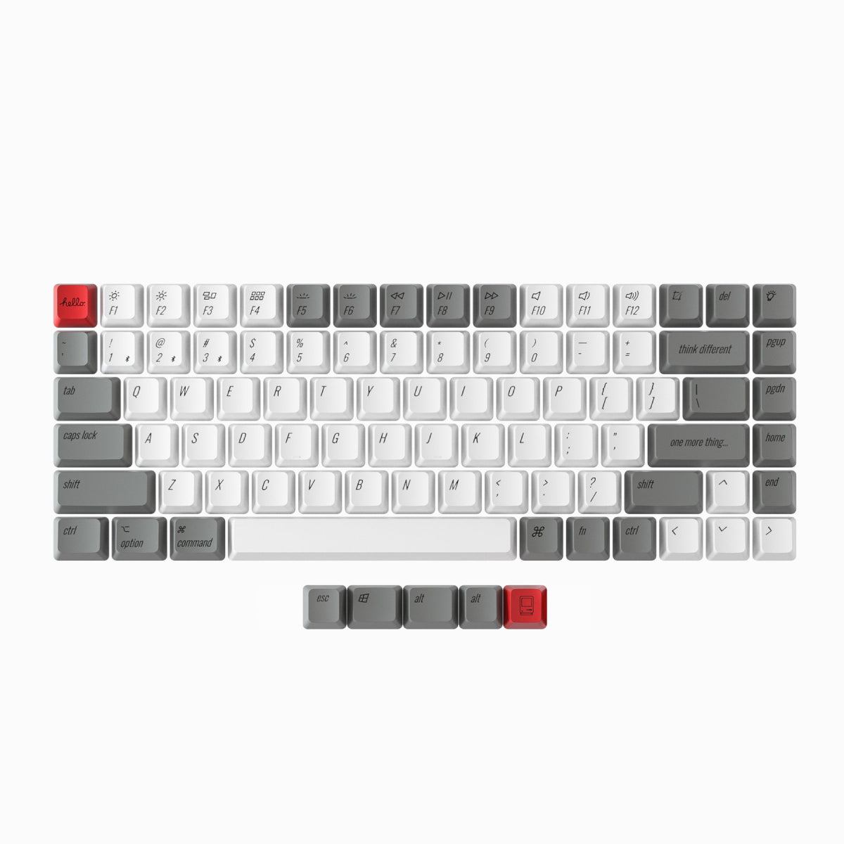 Keychron OEM Profile PBT Retro Keycap Set - Keychron