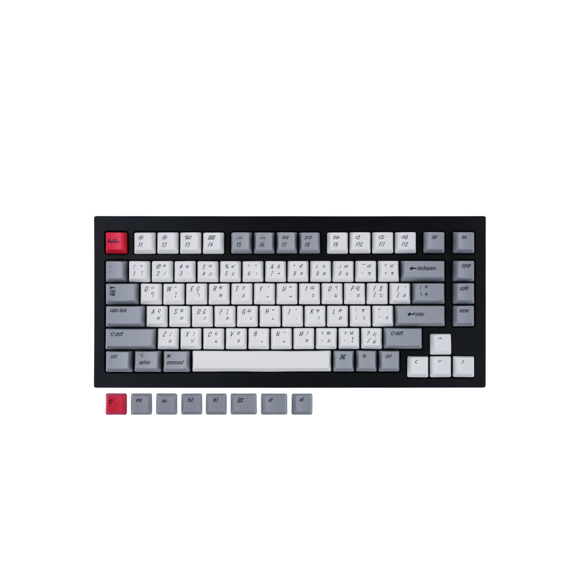 Keychron PBT Retro Keycap Set (italic version) - Keychron