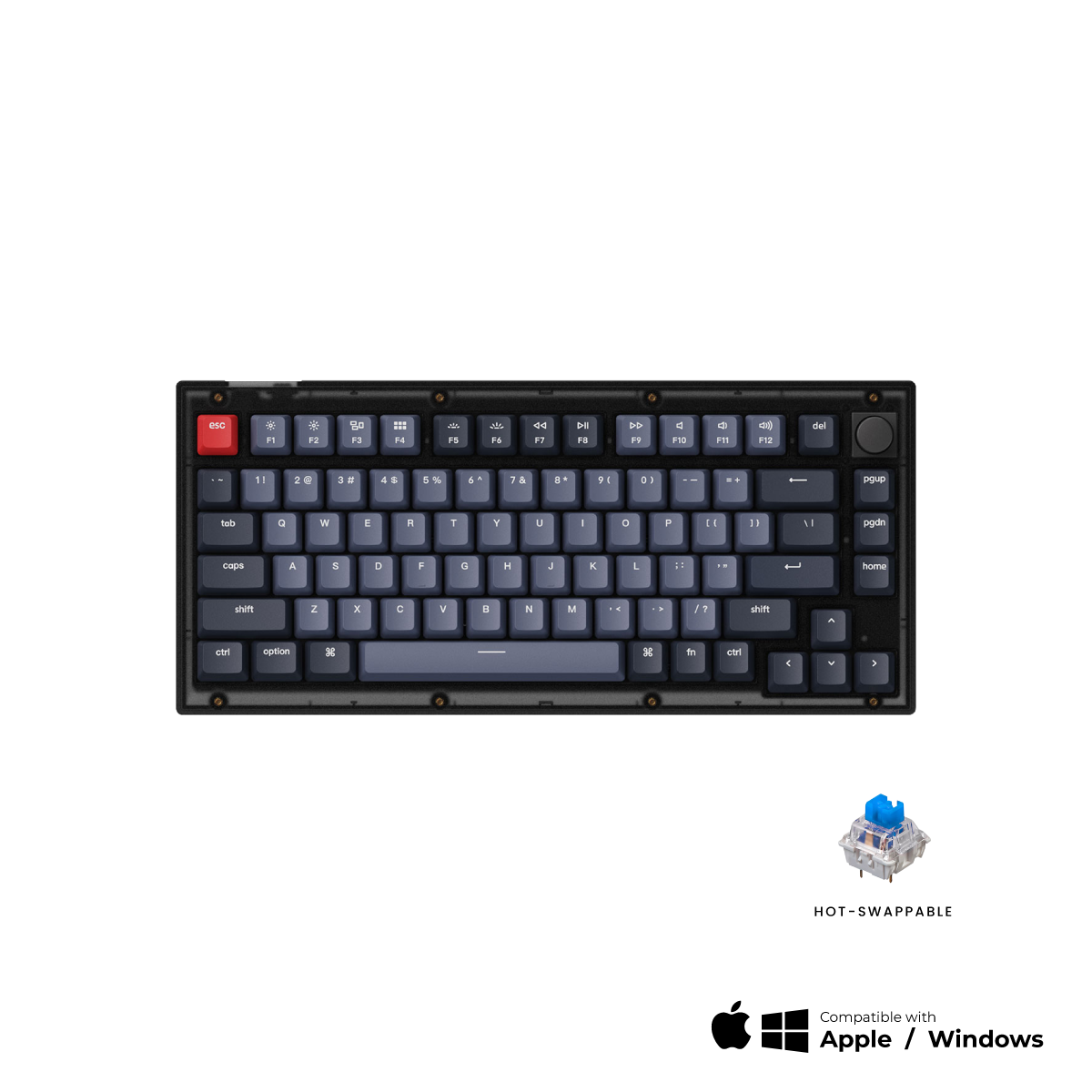 Keychron V1 QMK Custom Mechanical Keyboard - Keychron