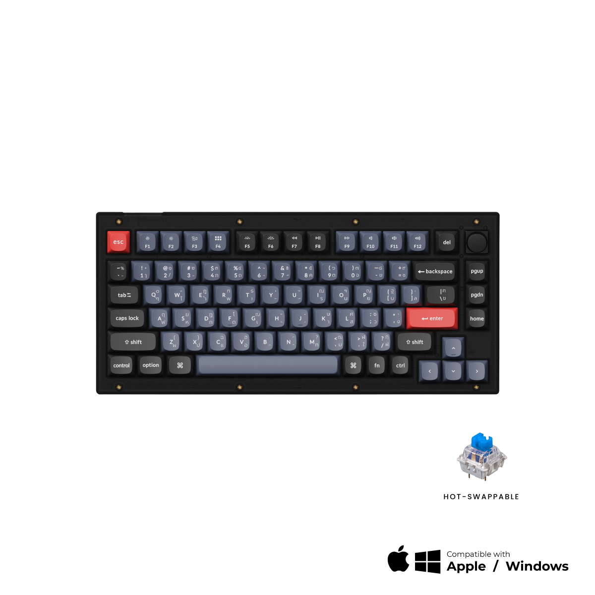 Keychron V1 QMK Custom Mechanical Keyboard - Keychron