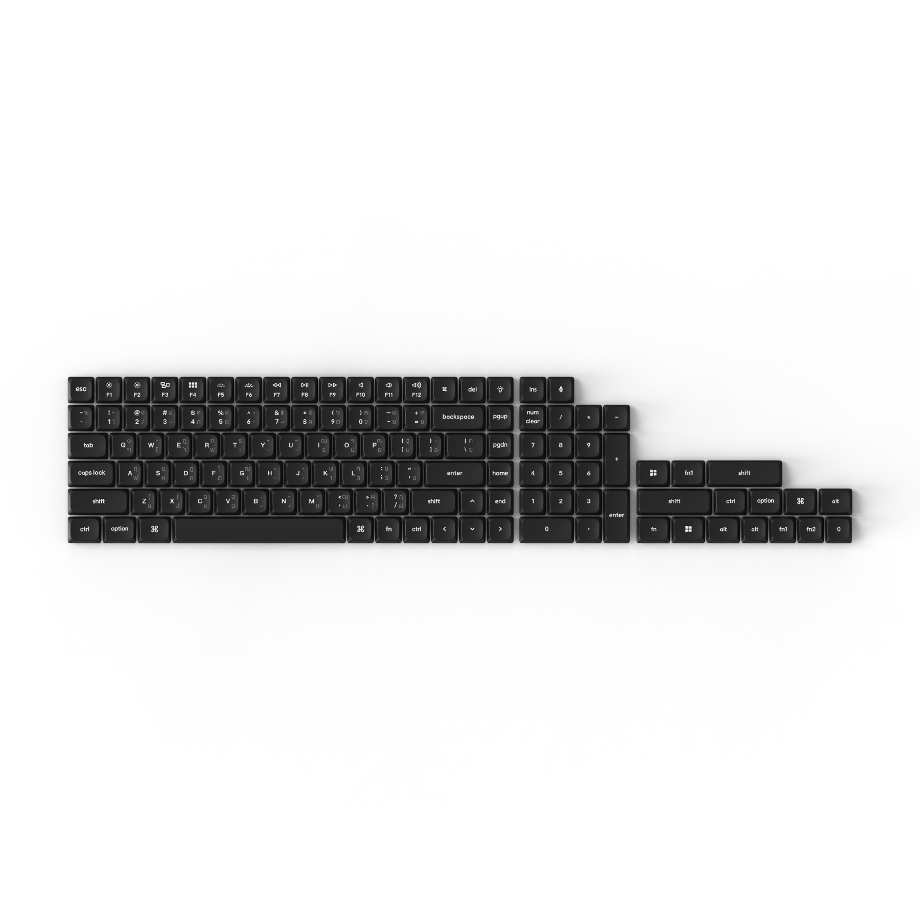 Low Profile Double Shot PBT LSA Keycap Set (ภาษาไทย) - Keychron